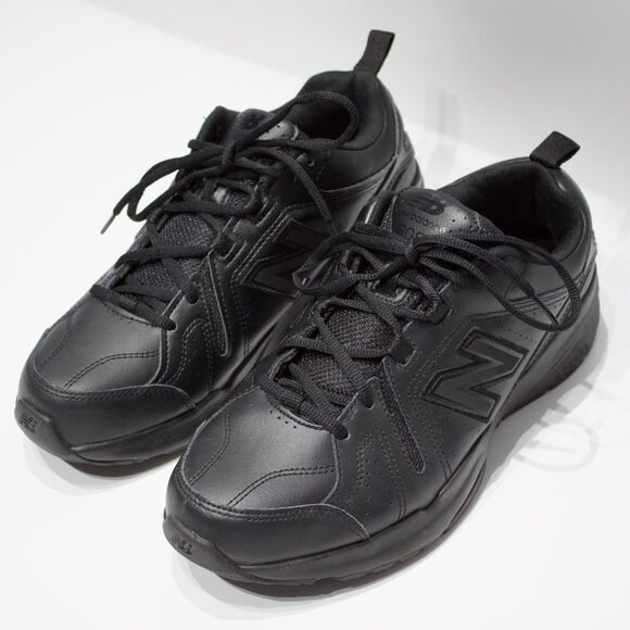 New Balance 608 Slip Resistant Walking Work Shoes Black Leather Men 9.5EE X-Wide main image 10